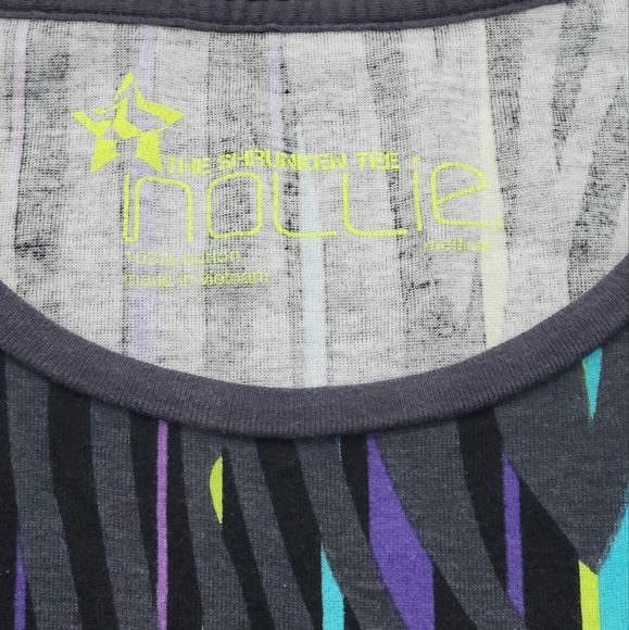 VINTAGE Y2K Nollie "The Shrunken Tee" Medium - Picture 2 of 4